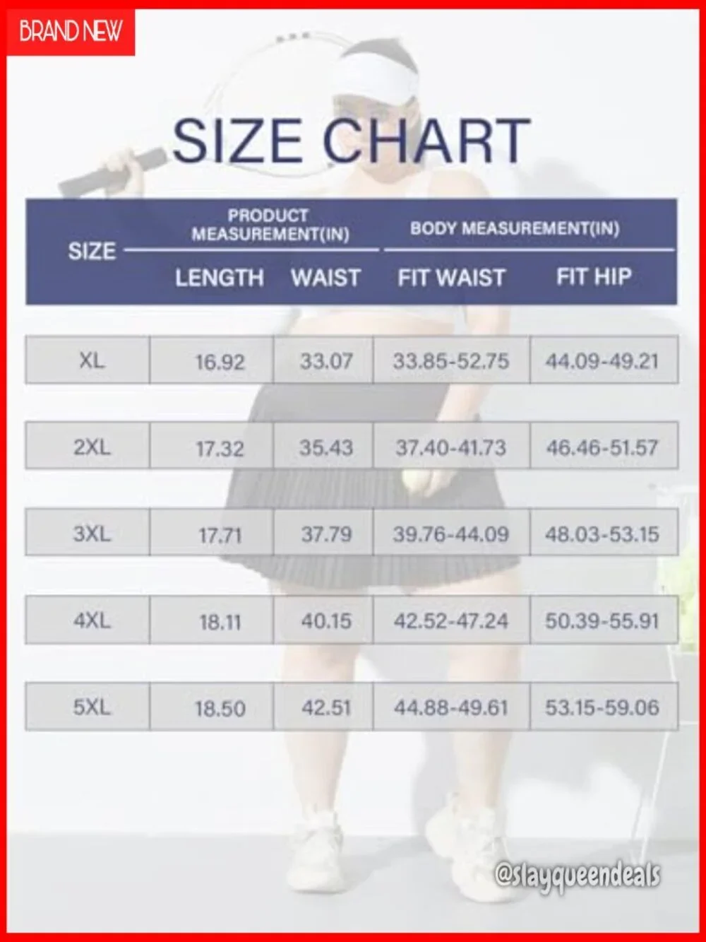 Plus Size Pleated Tennis Skirt with Pockets High Waisted Athletic Skort XL-5XL